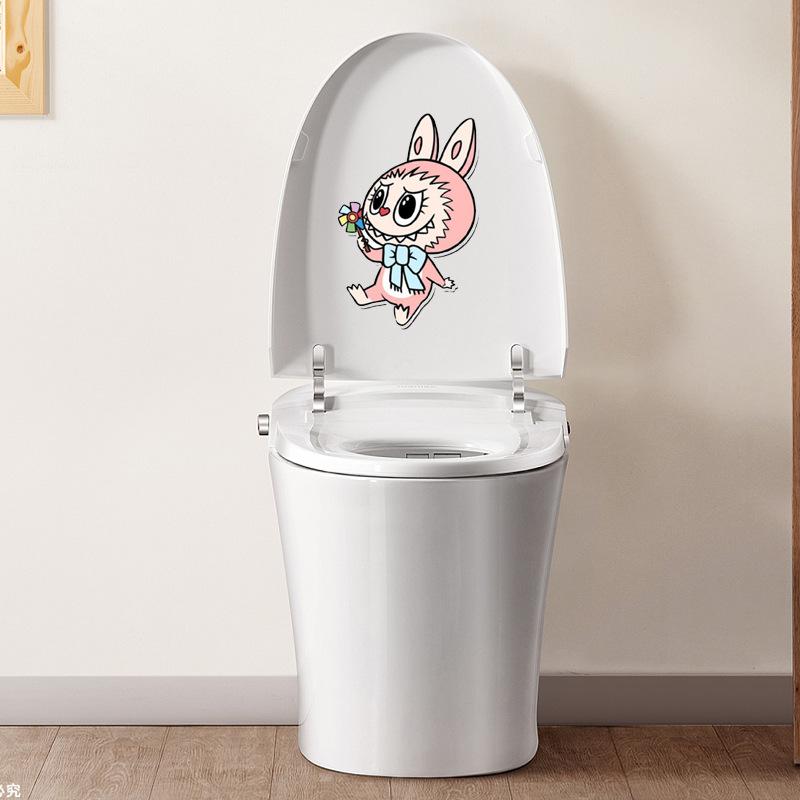 Deodorizační a vonná plstěná samolepka na toaletu, kreslená látková samolepicí plstěná samolepka pohlcující pachy