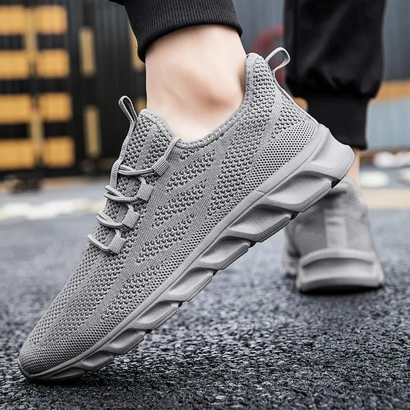Damyuan 2024 Comfortable Men Sneakers Slip On Comfortable Running Shoes Outdoor Walking Tennis Shoes Anti-slip Male Footwear