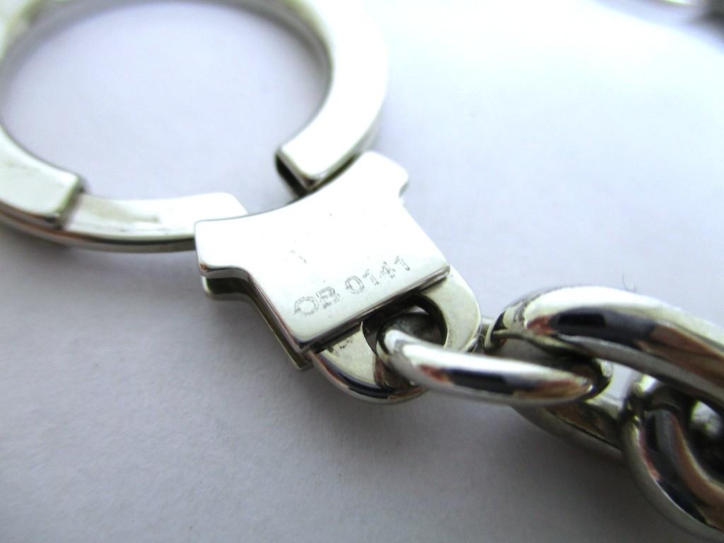 Authentic LOUIS VUITTON Silver Color Metal Wallet Chain Chaine Anneau Cle #a996  Refurbished