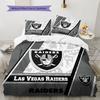Raiders Pattern Bedding Home Decoration Birthday Gift ( 1 duvet cover + 2 pillowcase, without core),fan merchandise.