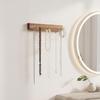 Necklace and Bracelet Holder Wooden Jewelry Organizer with Hooks Long-Lasting