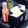Car Armrest Storage Box with 2 Foldable Cup Holders For Alfa Romeo 159 147 156 166 Giulietta Giulia Mito Stelvio Brera SpiderNO0