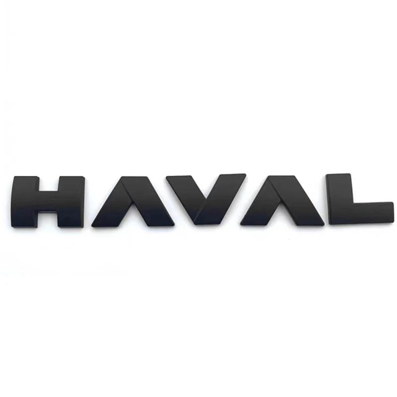Great Wall GWM Haval Dargo II 2023 2024 H-Dog Car Logo Cover Accessories Car Front Rear Matte Black Logo Badge Emblem Sticker