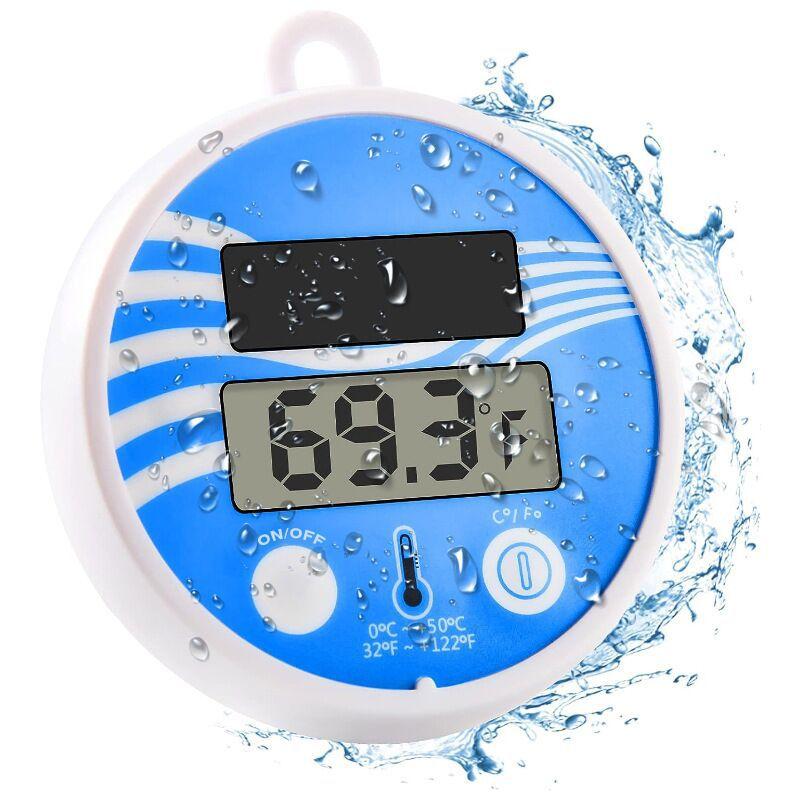 New Wireless Swimming Pool Floating Thermometer Solar Powered Multi-functional Spa Hot Tub Ponds Temperature Measuring Meter