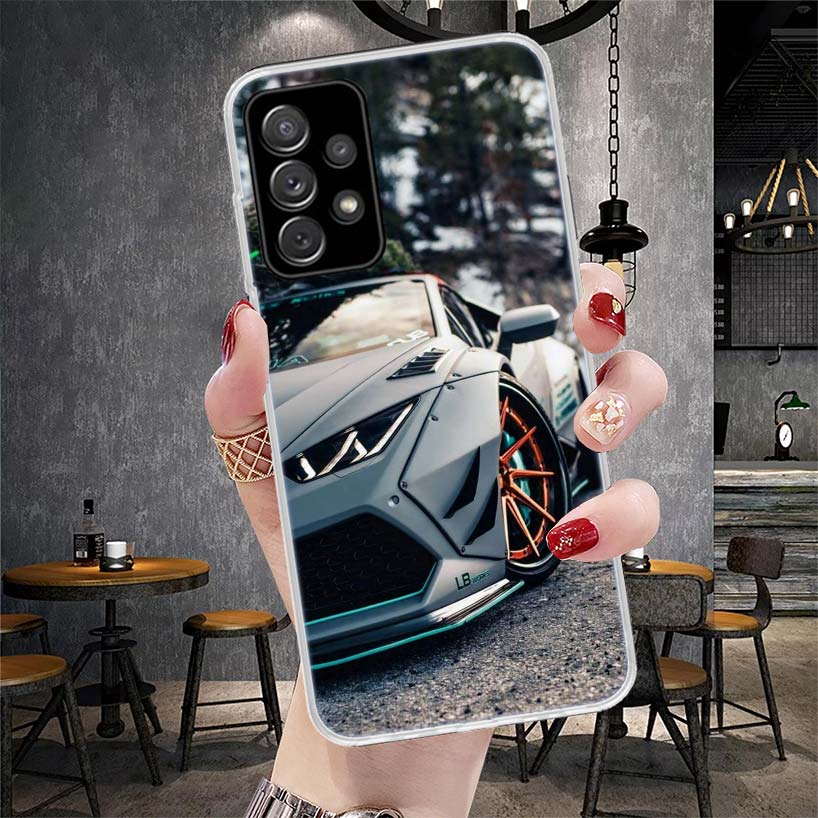 Sports Cars Male Men Soft Phone Case For Samsung Galaxy A13 A14 A15 A16 A17 A53 A54 A55 A56 A57 A33 A34 A35 A36 A37 A23 A24 A25