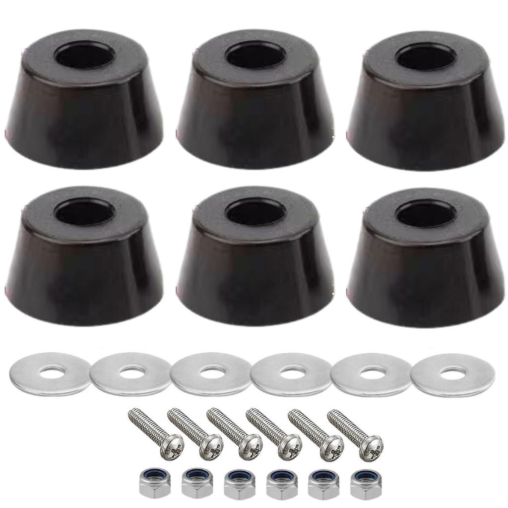 Batente de porta universal para caminhão basculante 2t 3t, borracha Aori, protetor Aori, conjunto de 6, conjunto completo para 1 veículo (tipo fino para caminhões leves)