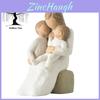 Affascinante Statuetta in Resina Madre e Bambino per Casa Camera da Letto Accento Decorativo Regalo
