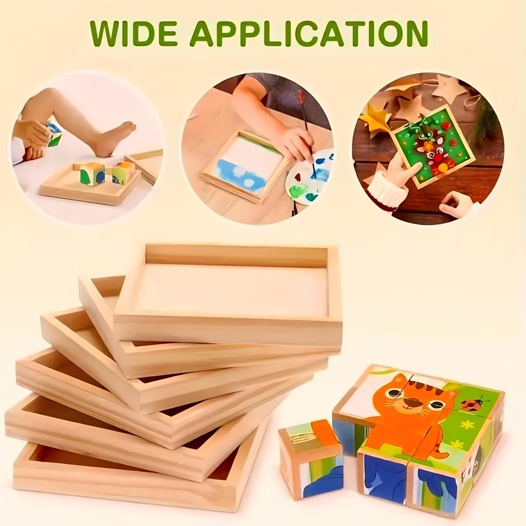Versatile 1pcs Wooden Pallet - Display and Creation Tools for Crafts, DIY Painting & Art Projects