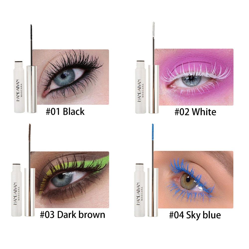 

Цветная тушь для макияжа HANDAIYAN, толстая и скручивающаяся, не легко размазывается #02