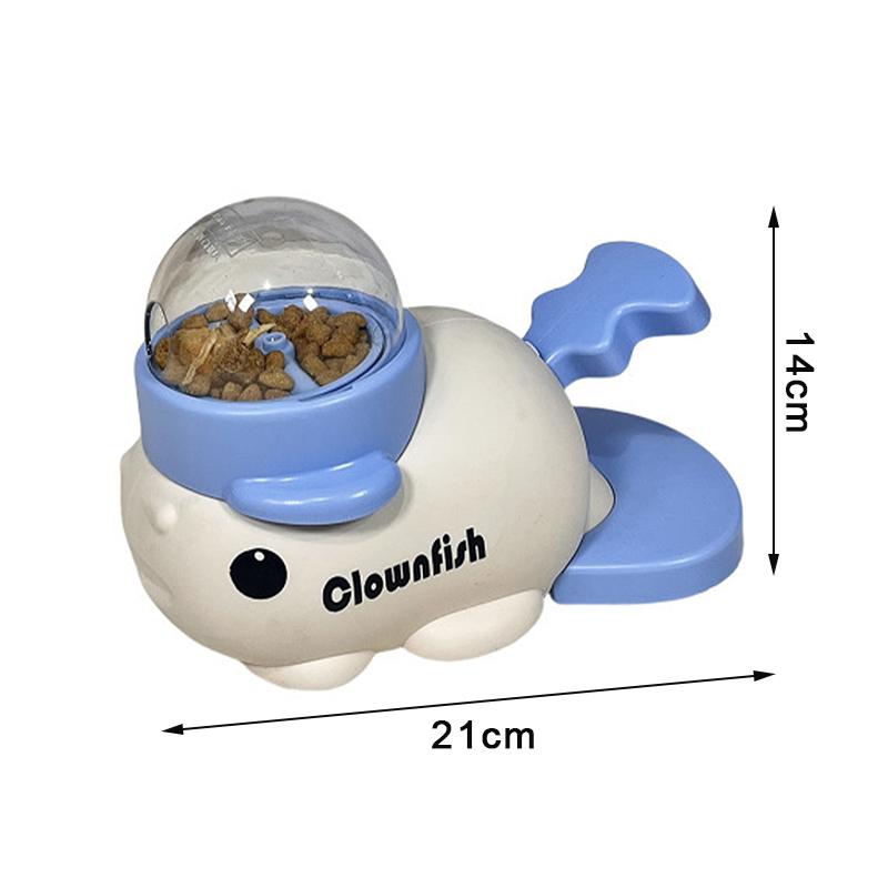 Pet Snack Feeder Dog Food Dispenser Automatic Feeder Puppy Cartoon Duck Whale Design Used To Train Cats Accessories Supplies