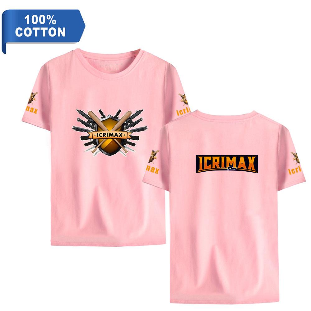

Футболки Icrimax Harajuku Vintage 2025 Новая хлопковая футболка для мужчин в стиле хип-хоп, уличная одежда, футболка большого размера XXS розовый