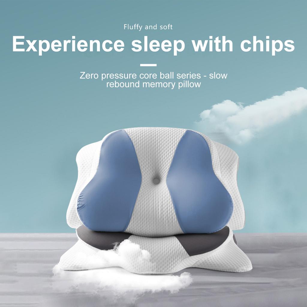 Comfortable Memory Foam Pillow, Ergonomically Designed Sleep Enhancing Cervical Support Pillow, Ideal For Female Side, Back And Stomach Sleepers