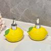 Distributeur de savon en céramique citron Bouteille Distributeur Lavage des mains d'hôtel Shampooing Gel douche Appuyer Bouteille de lotion Distributeur de shampooing