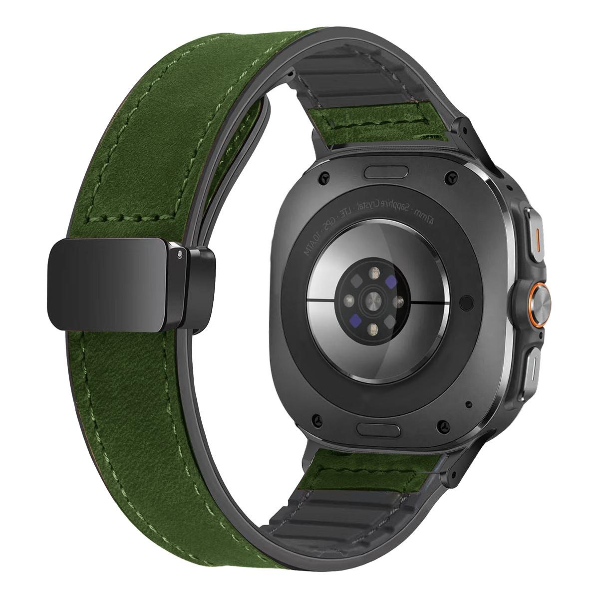 

Кожаный силиконовый браслет для Samsung Galaxy Watch Ultra 47 мм магнитный ремешок спортивный ремешок для часов ULTRA7 47 мм без зазоров ремешок для часов Galaxy Ultra 47mm