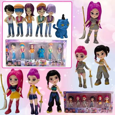 6pcs/set for Kpop Witch Hunting group,Saja Boys,  Superstar Rumi PVC Action Figure Toy Anime Figurine Doll For Fans Gift