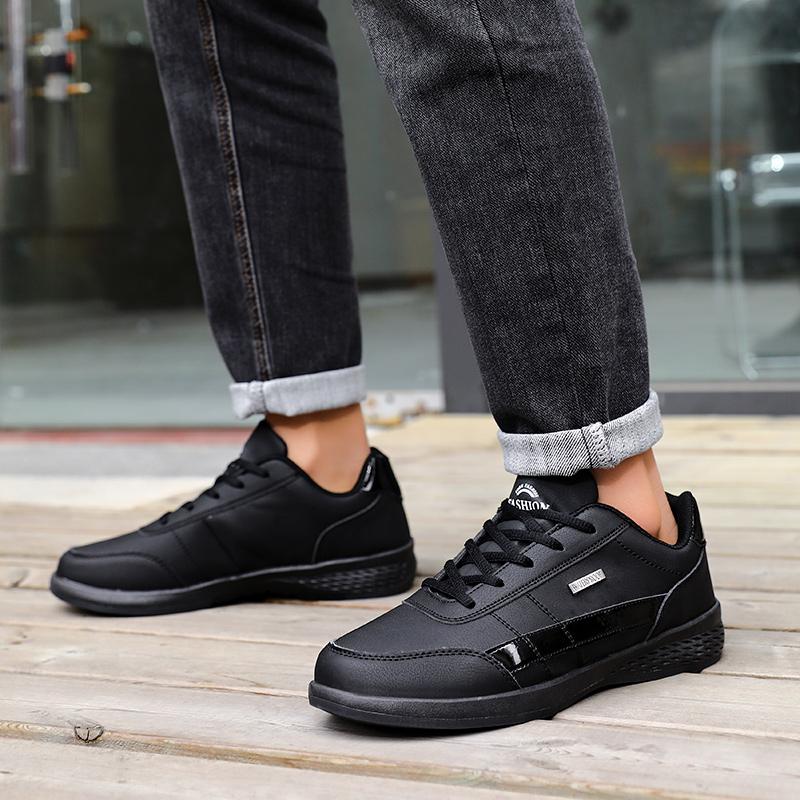 MAEDEF Shoes for Men PU Leather Sneakers Waterproof Casual Comfortable Men's Sneaker Man Vulcanize Shoes Footwear Masculino