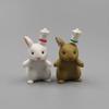 12Pcs Cute Mini Rabbit Animal Figurine Garden Desk Decoration Crafts In the Living Room The Decoration Is Beautiful and Generous