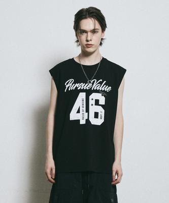 BUNKERBUSTER Crack Number Sleeveless Mq7Tu437_Black