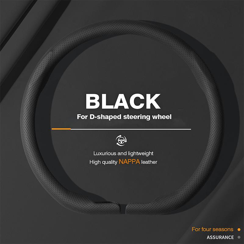 Nappa Leather Car Steering Wheel Cover for Jeep Avenger 2023 2024 2025 Ultra Thin Auto Steering Wheel Jeep Avenger Accessories