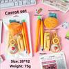 Various Stationery Sets: Small Carrot, Corn, Vegetable and Fruit Ballpoint Pens, Gel Pens, Small Stationery Gifts for Class Students, Creative Learnin