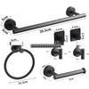 American Style Punch-Free Bathroom Set: Towel Bar, Tissue Holder, Towel Ring, Hooks, Washcloth Rack, Tissue Box.