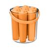Vassoio per Cubetti di Ghiaccio Lungo, Stampo per Ghiaccio Cilindrico per Bottiglia d'Acqua, Vassoio Flessibile Senza BPA per Freezer per Caffè Cold Brew, Succhi, Whiskey