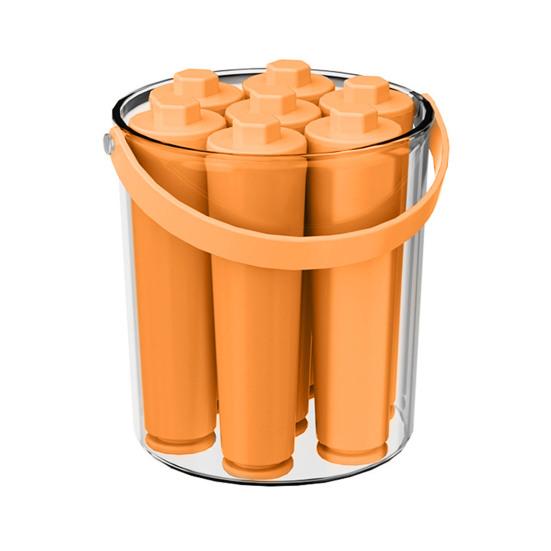 Vassoio per Cubetti di Ghiaccio Lungo, Stampo per Ghiaccio Cilindrico per Bottiglia d'Acqua, Vassoio Flessibile Senza BPA per Freezer per Caffè Cold Brew, Succhi, Whiskey