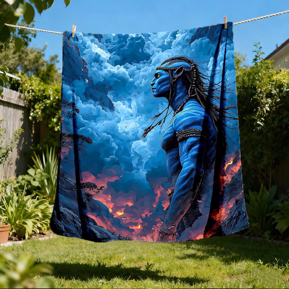 

1pc Joker Outdoor Soft Blanket Ultra Plush, Warm, Versatile, and Easy Care for Camping, and 80x120cm