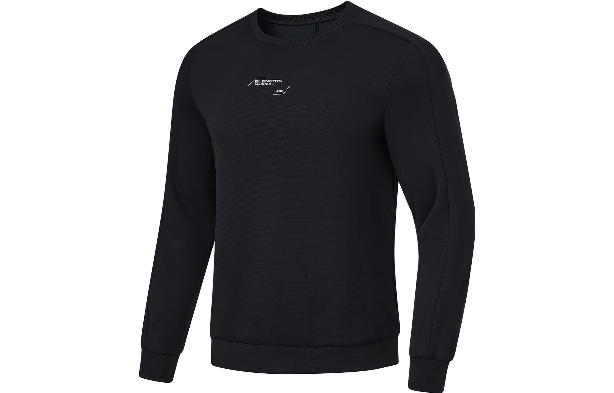 Li Ning Fitness Series Knitted Fabric Sweatshirt Men s Black AWDU057-1 M