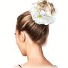 High Quality7pcs Set, Women'S Gradient Faux Flower Elastic Hair Ties, Spring And Summer Valentine'S Day Hair Accessories, Bohemian Sweet Beach Style.