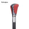 Red Black Leather White Walking Cane Fashion Decorative Walking Stick Gentleman Elegant Cosplay Cane Crosier 94cm