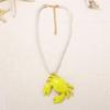 Stylish Crab Shaped Pendant Necklace Versatile Colors Trendy Jewellery Casual Beach Neckwear For Girls