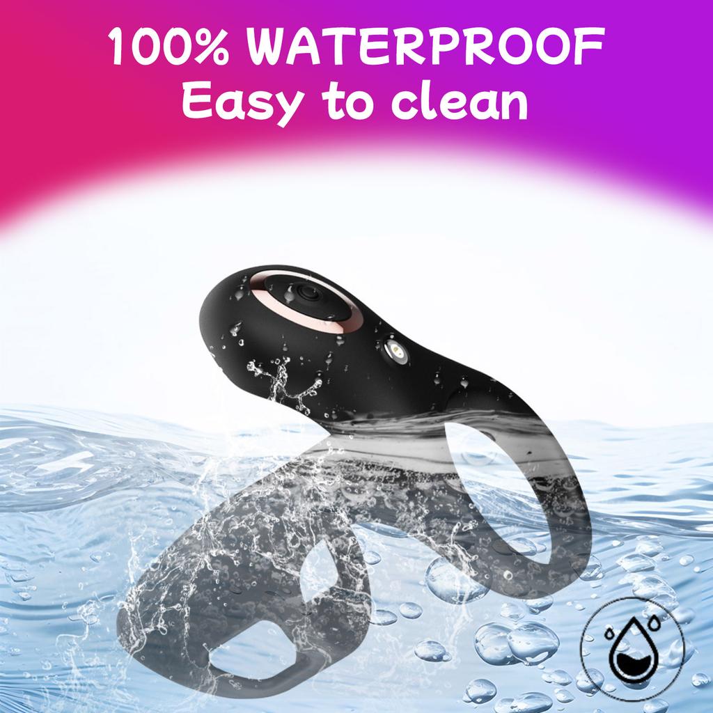 Men's Silicone Rechargeable Wearable Double,vibrating Single,ring Delay Ejaculation Control Ring/ Ring.