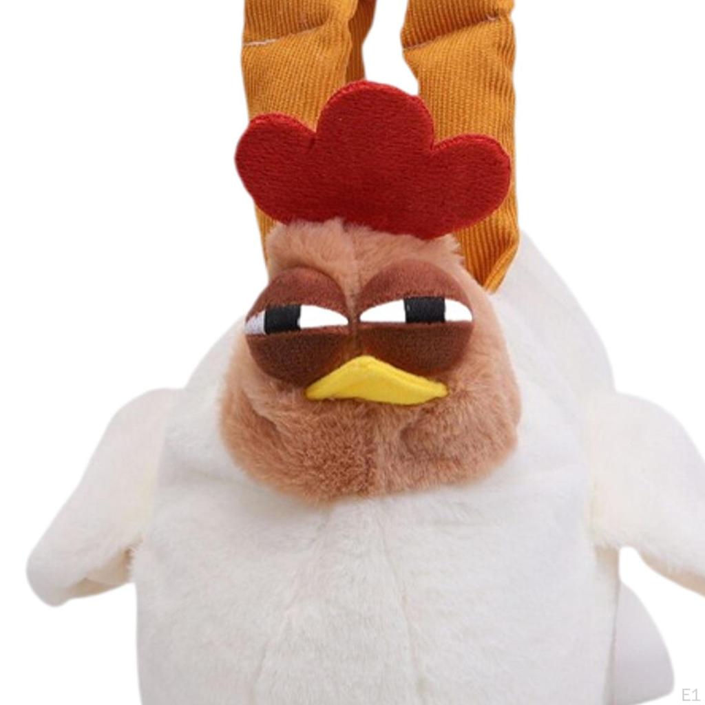 Cute Plush Chicken Handbag Fashionable Commuter Purse Comfortable Trendy Large Capacity