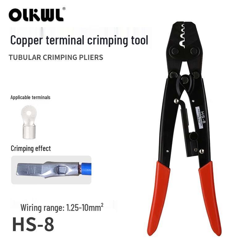 OLKWL HS-8 Mini Copper Terminal Crimping Pliers