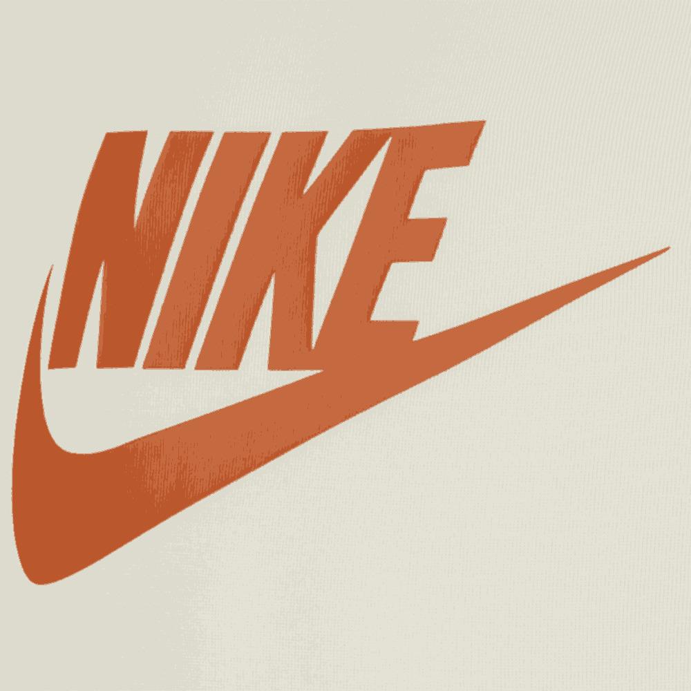 Nike Kids Outdoor Alphabet Color Block Crew Neck Casual Long Sleeve Sweatshirt Kids Tops Khaki FV3999-020