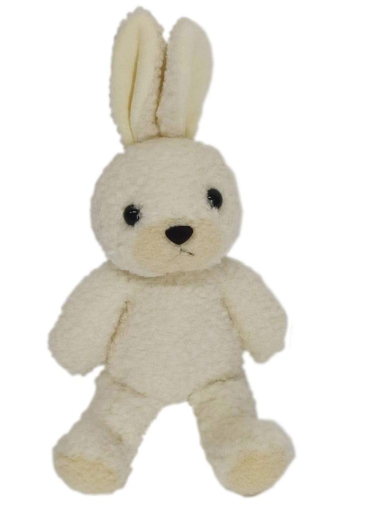 Doshin Original Made in Japan Fluffy Rabbit Plush Toy, 35cm tall, Cream