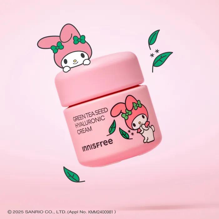 Innisfree X My Melody Green Tea Seed Hyaluronic Acid Cream 50mL