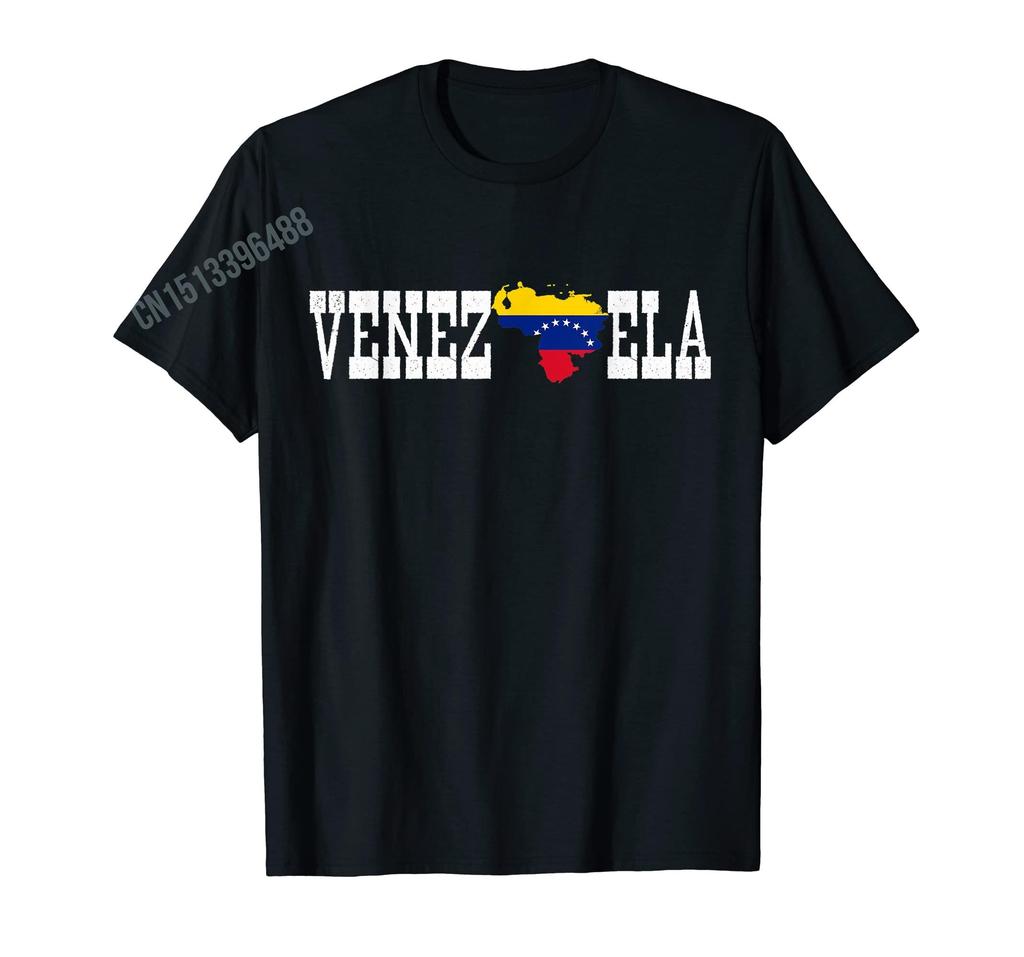ZX More Design Venezuelan Map And Flag Distressed Venezuela  TShirt For Men Women T Shirt Tops Cotton Tees
