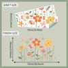 Kreative bemalte Pflanze Blume Schmetterling Schlafzimmer Wohnzimmer Eingang Hintergrundwand Verschönerungsaufkleber