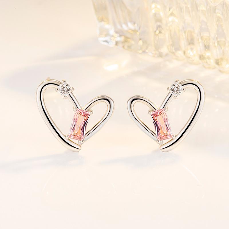 New 925 Sterling Silver Earrings Fashion AAA Zircon For Women Exquisite Student Girlfriend Jewelry Accessories Wedding PartyGood Product