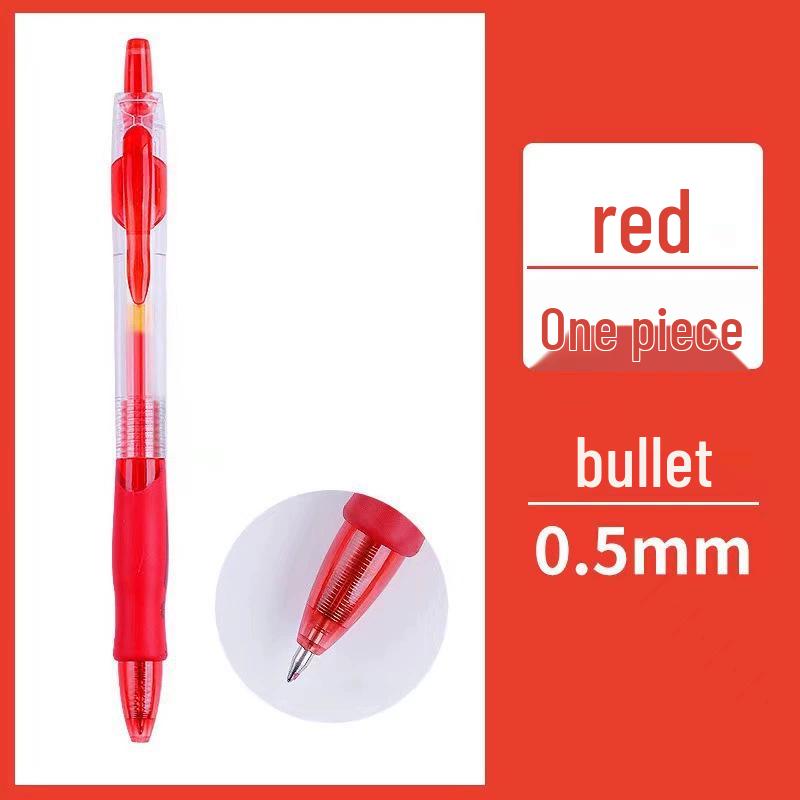 Quick-Dry 0.5mm Gel Pen - Red, Blue, Black - Ideal for Students, Exams, and Signatures