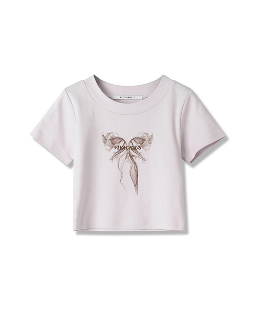 VIVACIOUS Ribbon Crop T-Shirt - 3Col