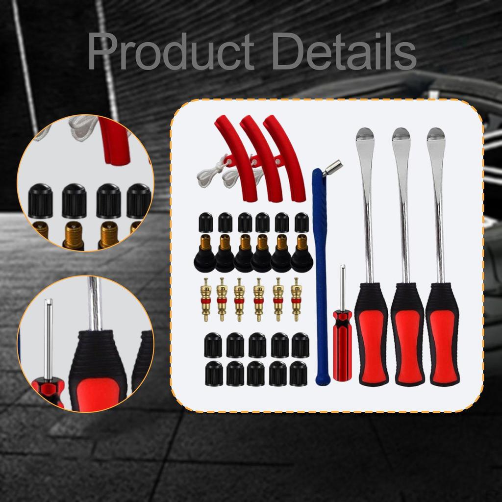 Auto Motorrad Reifenmontierhebel Werkzeugsatz Wulstlöser Mehrzweck mit Felgenschutz