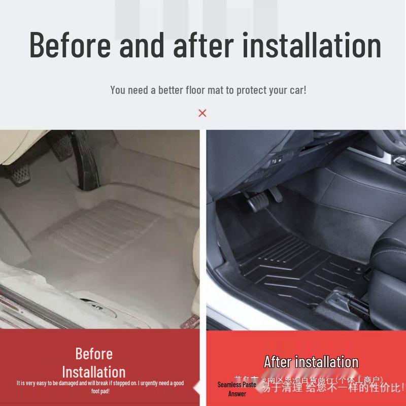 Compatible Toyota Floor Mats: Full Coverage TPE Mats for 24 Corolla & RAV4 Models