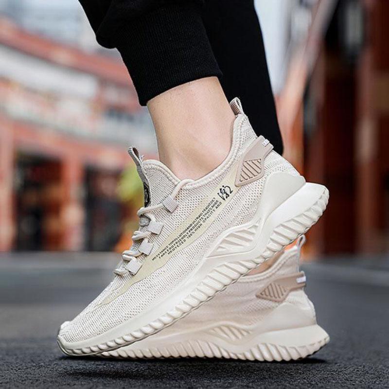 Men Sneakers Spring Summer Mesh Breathable Lace Up Men Shoes No-slip Casual Sports Running Shoes Men