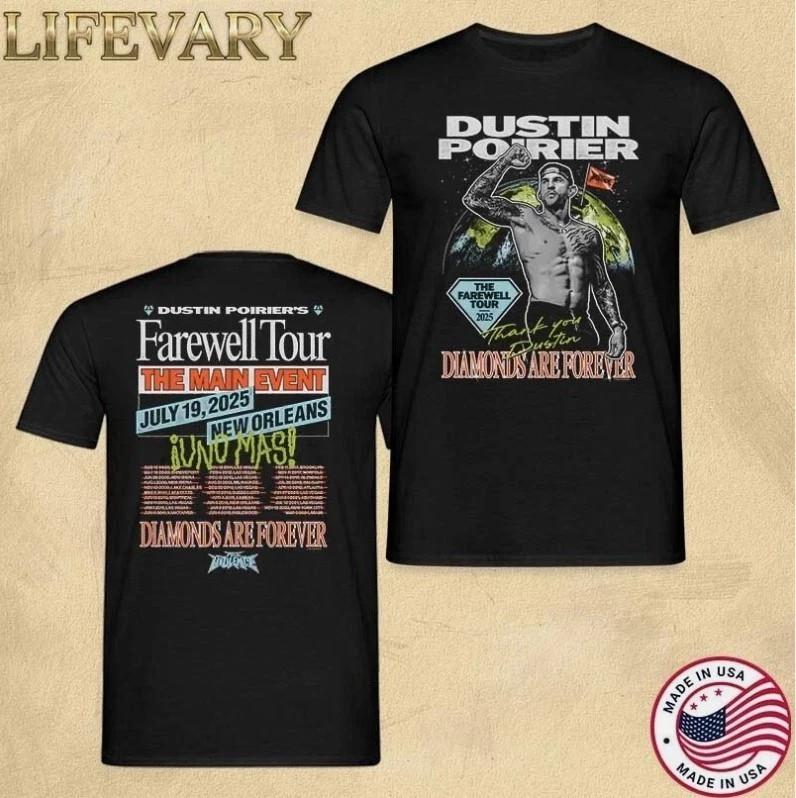 Dustin Poirier Merch The Farewell Tour 2026 T-Shirt All Size S-4XL XXXL