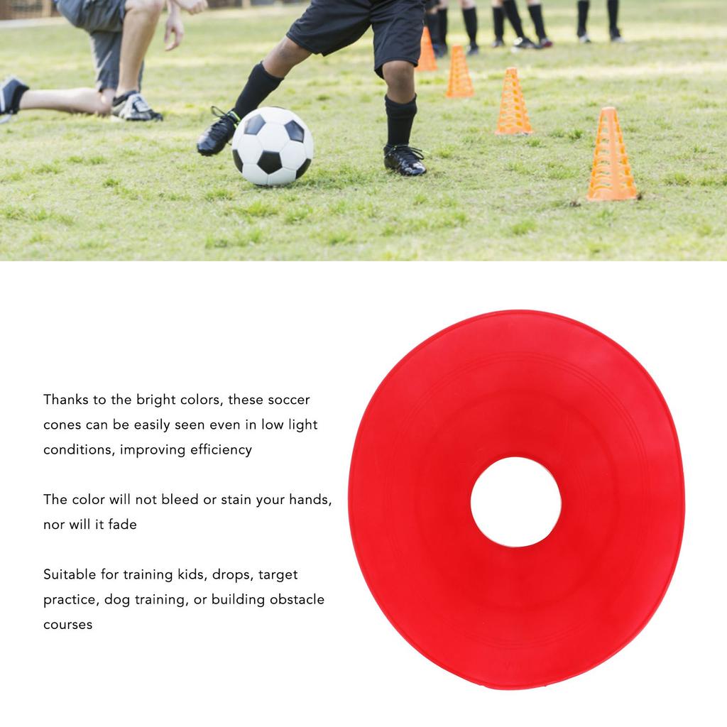 20Pcs Soccer Disc Cone Agility Training Sports Cone for Football Basketball Drills Field Markers