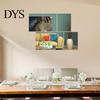 Bathroom Mirror Decal Self Adhesive Flexible Waterproof Reflect Clear Home Decoration Square Shape Living Room Sticker