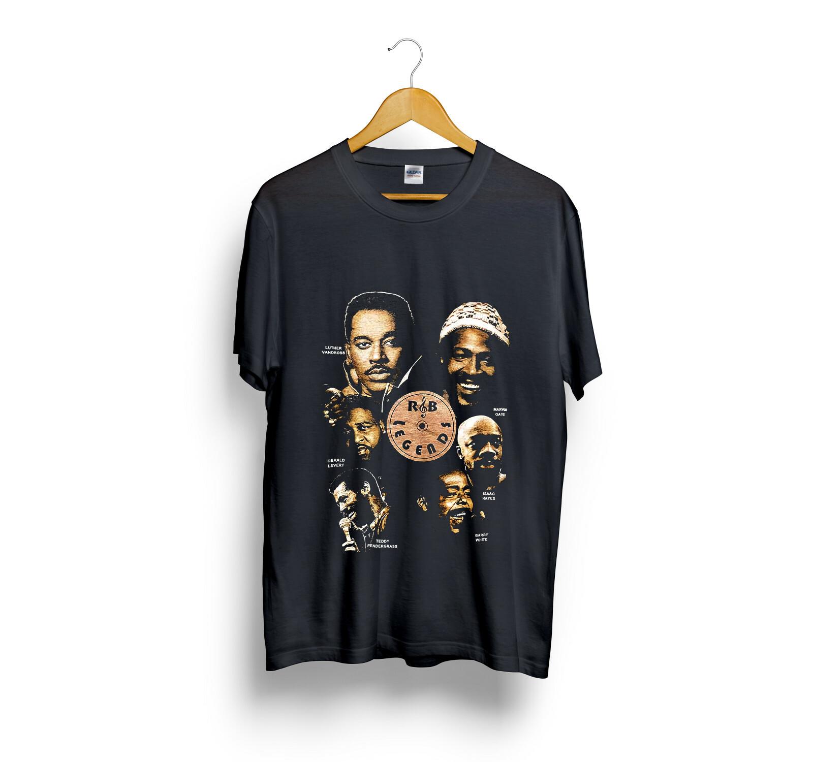 LEGEND RnB LEGEND marvin gaye Black T-Shirt Size S-5XL XXXXL